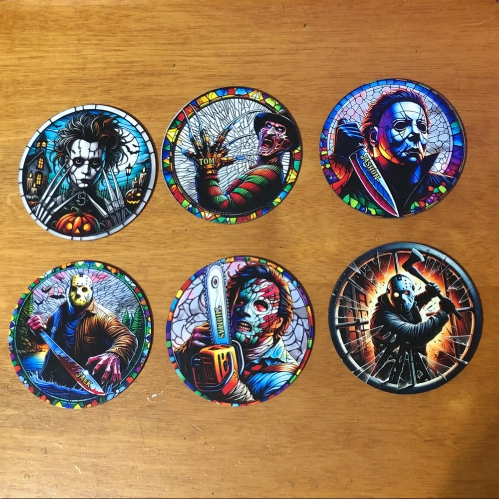 Horror Icon Wooden Coasters - Set of 6